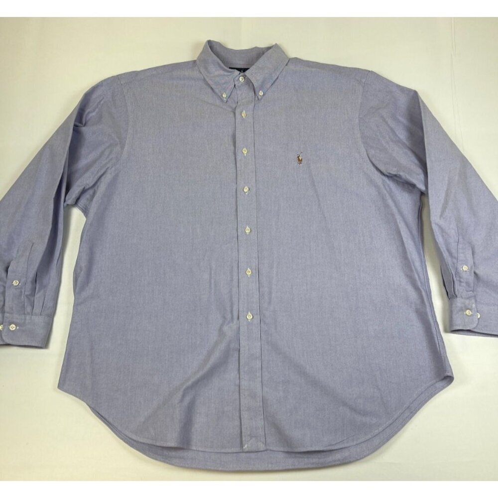 Ralph Lauren Men 18 34/35 Classic Fit Purple Oxford Button Down  Shirt